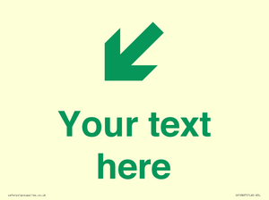 Custom Safe Condition inverse: Green Down left right arrow